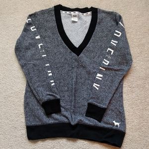 Victoria's Secret Pink v-neck sweatshirt, x-small